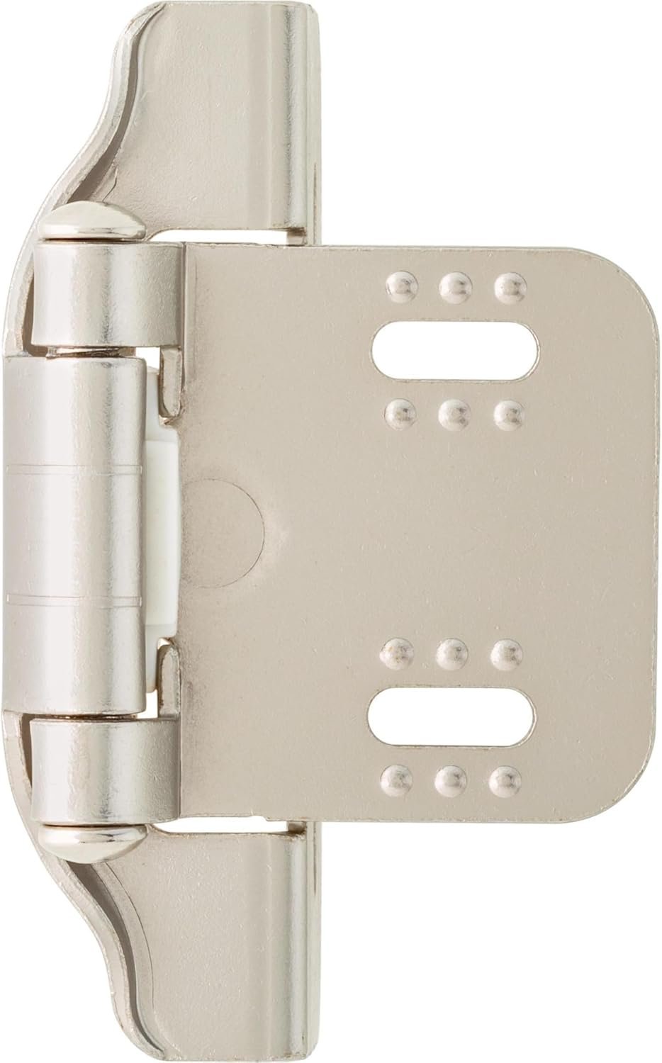 Franklin Brass (10-Pack) Self-Closing Cabinet Hinges Semi-Wrap 1/4' Overlay for Cabinet Doors Kitchen/Cabinets/Cupboards/Furniture Satin Nickel H01911K-SN-B - Image 2