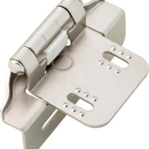 Franklin Brass (10-Pack) Self-Closing Cabinet Hinges Semi-Wrap 1/4′ Overlay for Cabinet Doors Kitchen/Cabinets/Cupboards/Furniture Satin Nickel H01911K-SN-B